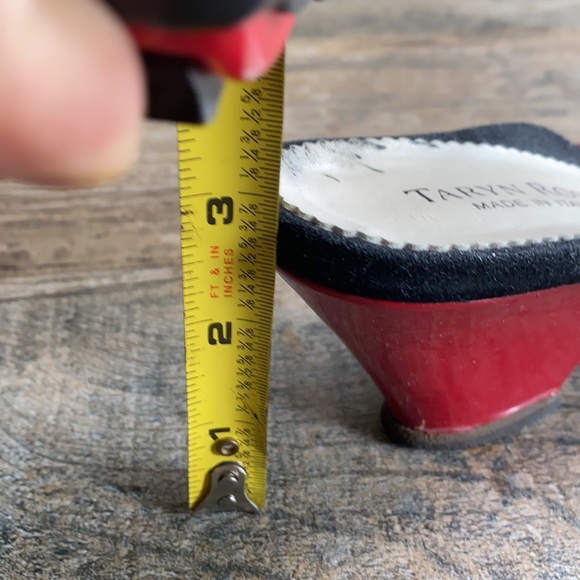 Taryn Rose black velvet accent pink shoes. - Picture 7 of 7